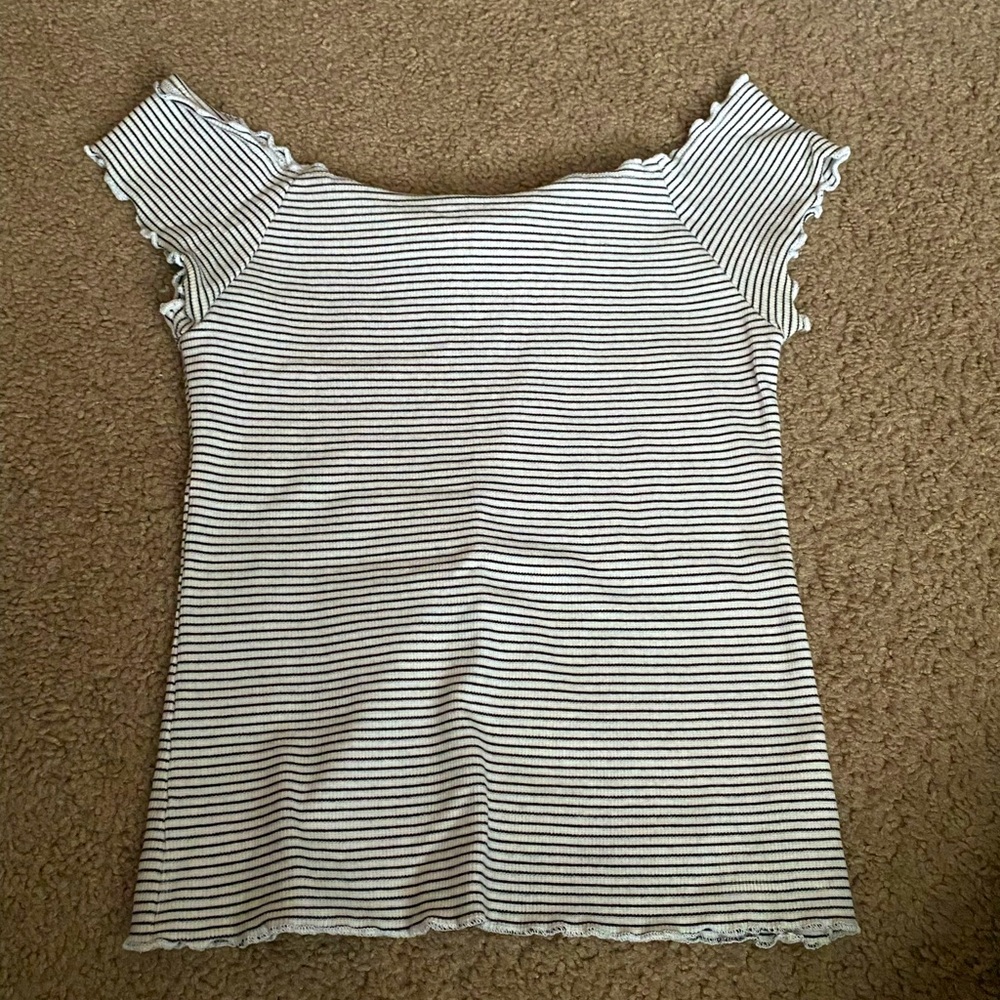 Aeropostale white off the shoulder too, size medium